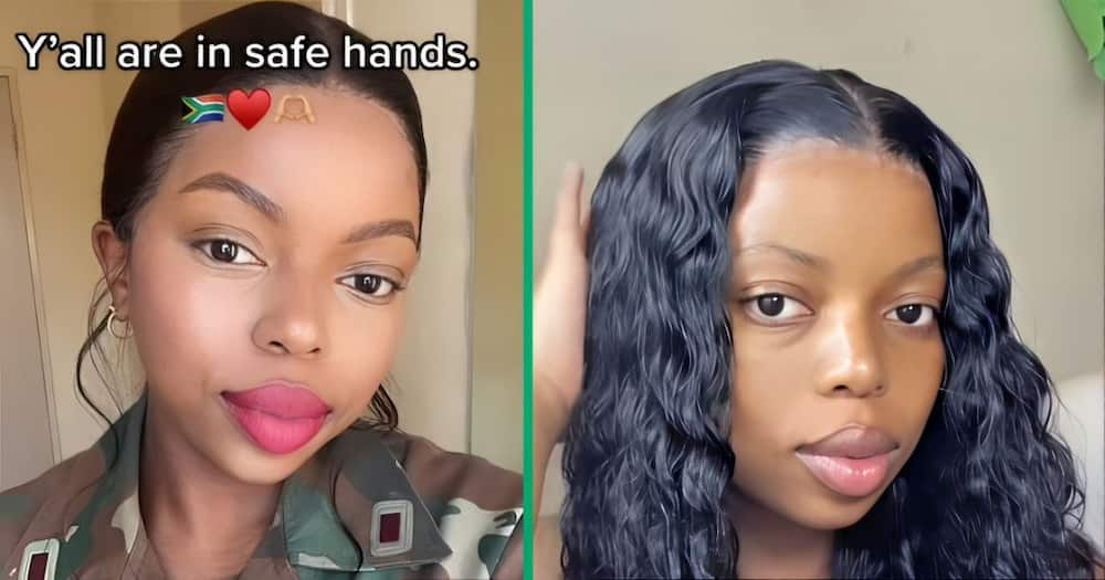 A lady thanked her neighbour in a TikTok video for advising her to join the army.