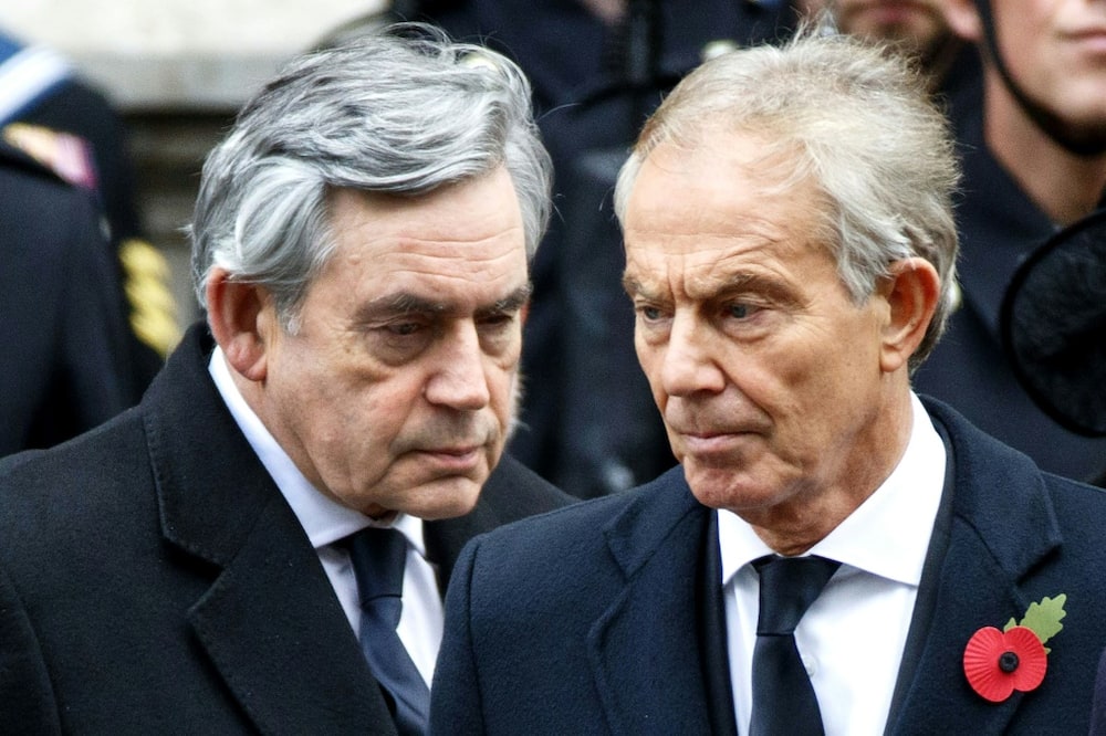 Labour's Gordon Brown (L) took over from Tony Blair (R) in 2007 Labour's Gordon Brown (L) took over from Tony Blair (R) in 2007