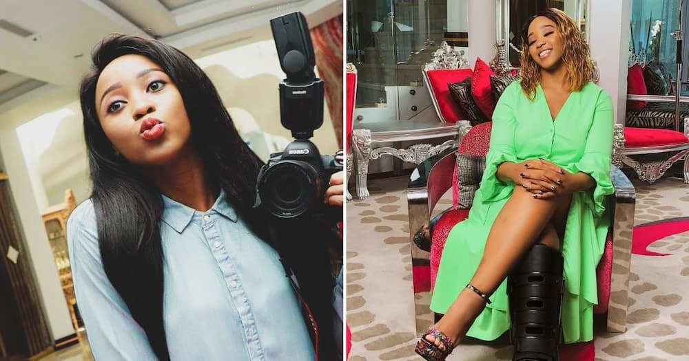 Sbahle Mpisane, heartwarming post, foot injury, 2018 accident