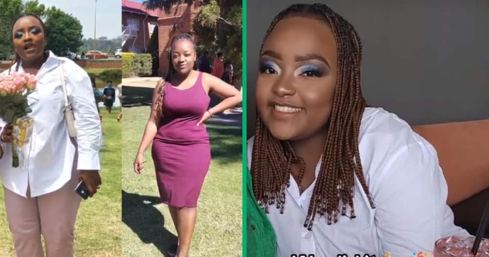 Woman shows off amazing weight loss