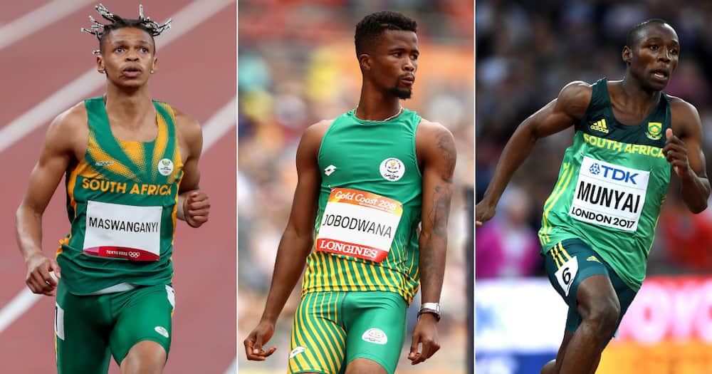 Tokyo Olympics, Shaun Maswanganyi, Anaso Jobodwana and Clarence Munyai, Men's 200m semi-finals Tokyo Olympics, Shaun Maswanganyi, Anaso Jobodwana and Clarence Munyai, Men's 200m semi-finals