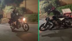 Joburg delivery man fails to do doughnuts with bike in TikTok video: “That’s why my Uber Eats is always late”
