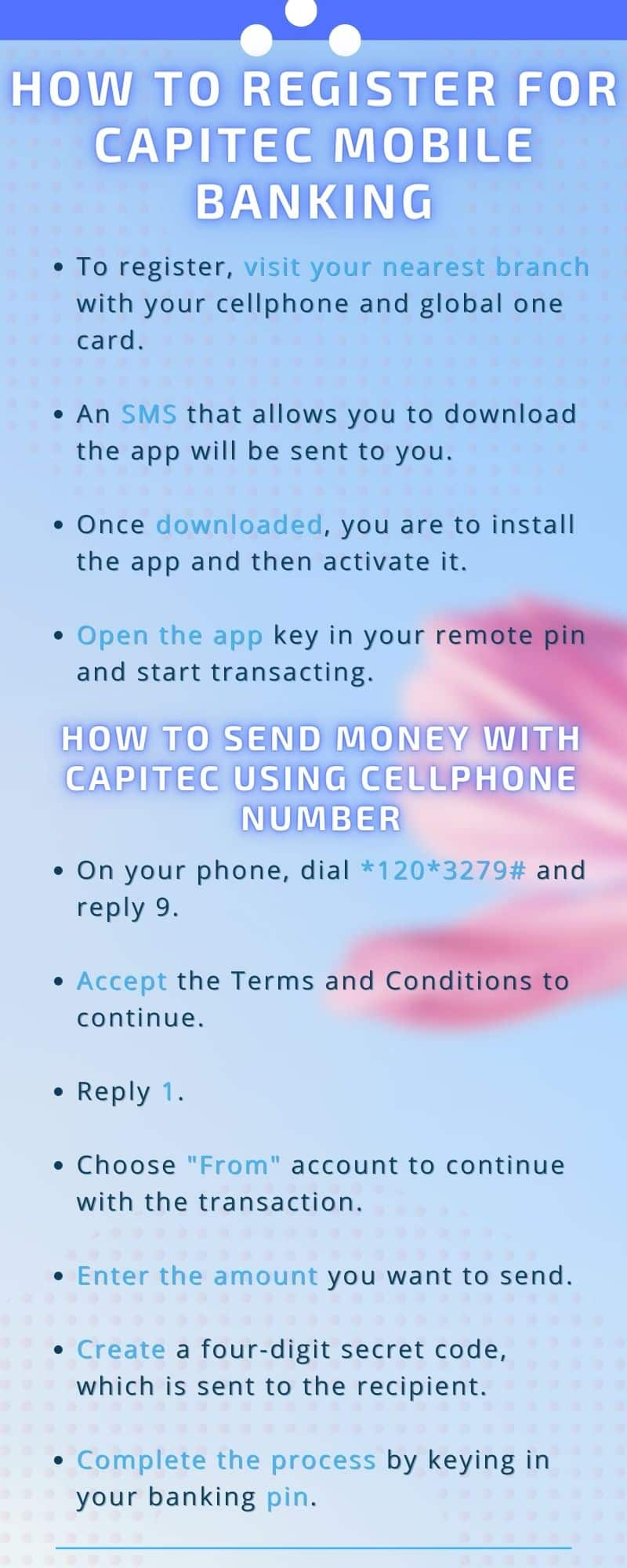 Capitec cash send details