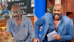 Steve Harvey celebrates 65th birthday on a yacht, hilariously declines swimming with sharks