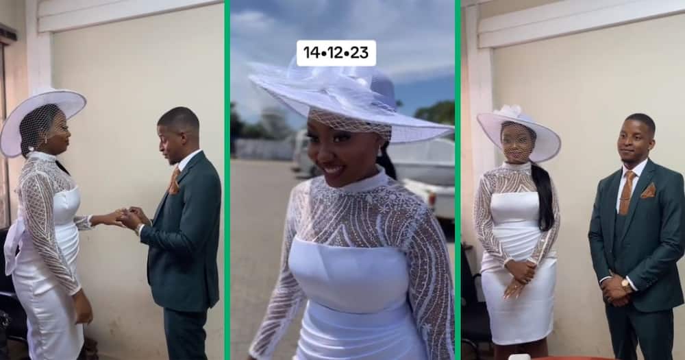 couple gets married at Home Affairs