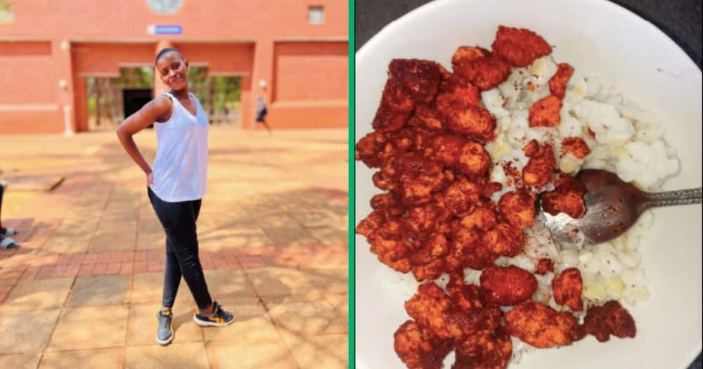 A university student shared what she eats daily