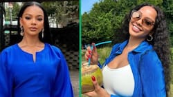 Mihlali Ndamase poses with new R3.5M Mercedes AMG, influencer's video with luxury car has peeps raving