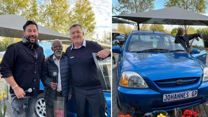 Jacaranda FM's Good Morning Angels initiative changes a flower seller's life with a brand-new car