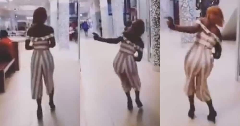 Video, lady, struggling to walk, heels, Mzansi, reacts