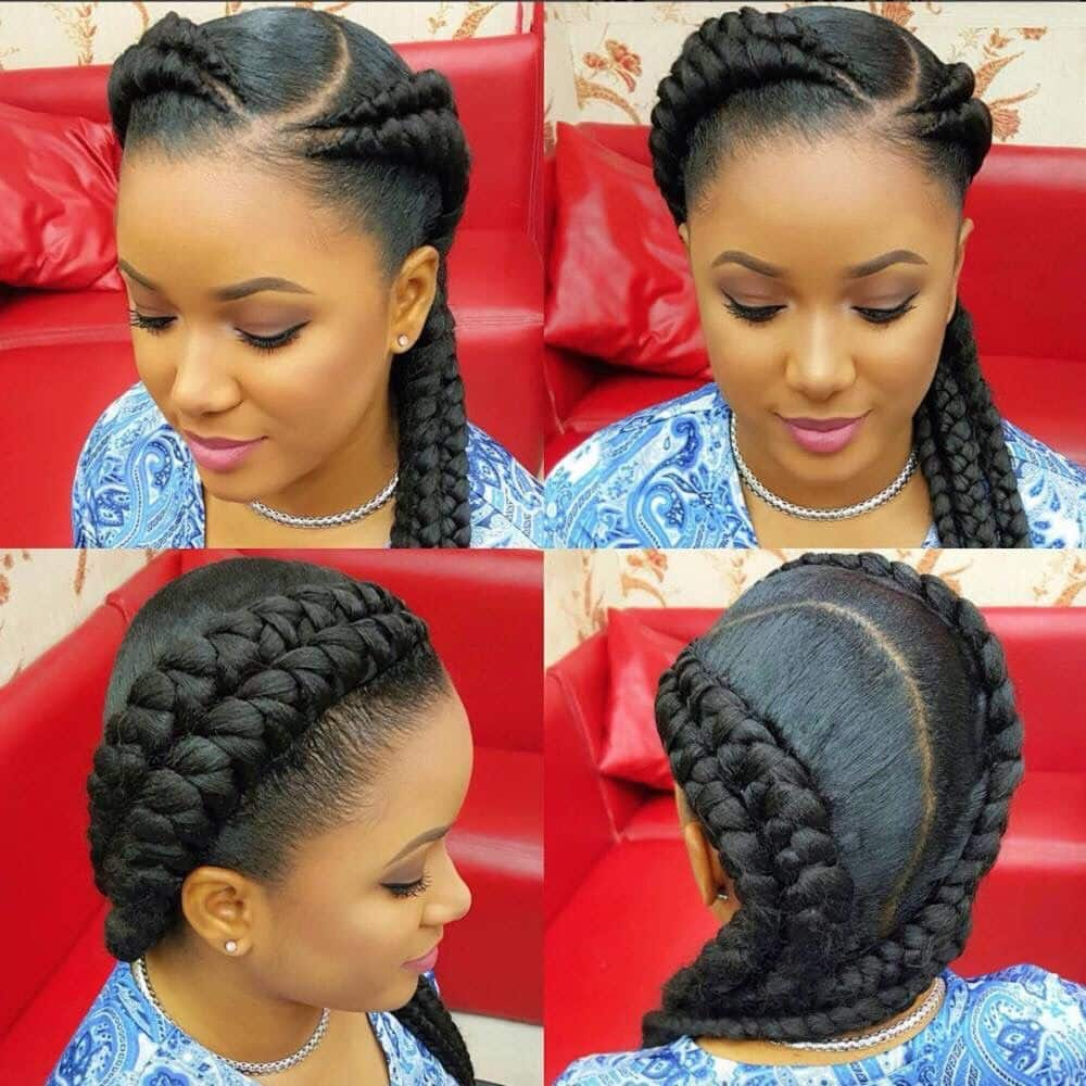 Latest Nigerian cornrow hairstyles 