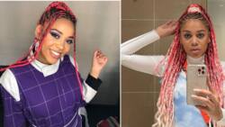4 of Sho Madjozi's iconic hairstyles that went viral among South African kids: From beaded braids to colourful cornrows