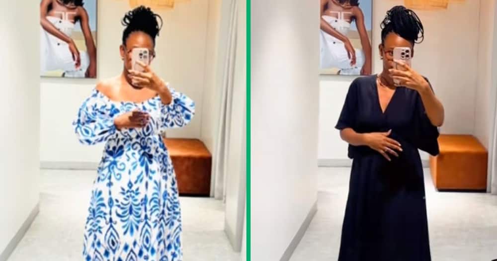 Woman shows off epic dresses from Foschini
