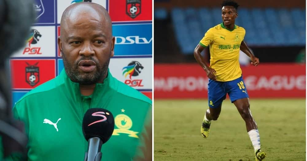 Mamelodi Sundowns coach Manqoba Mgqithi will be banking on the return of Themba Zwane for them tin against Al Ahly. Image: @Masandawana/Twitter