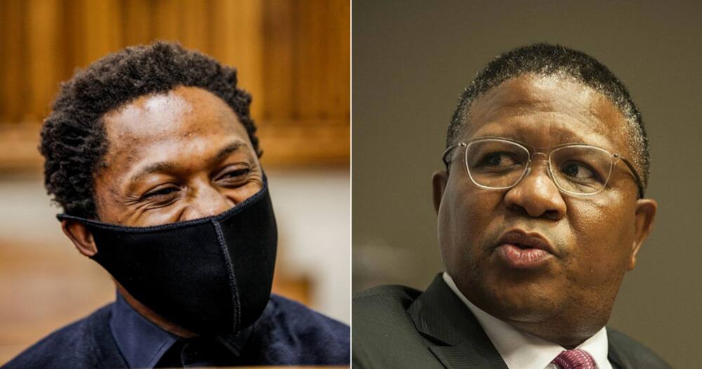 Mbuyiseni Ndlozi, Fikile Mbalula, bath towel, funny pic, Twitter reactions