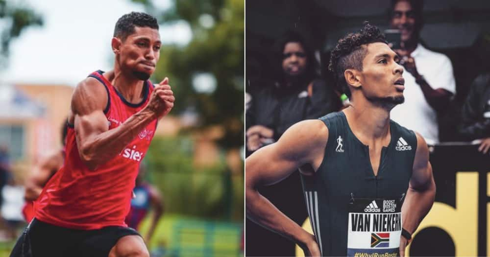 Wayde van Niekerk, first child, baby, gender reveal, excited