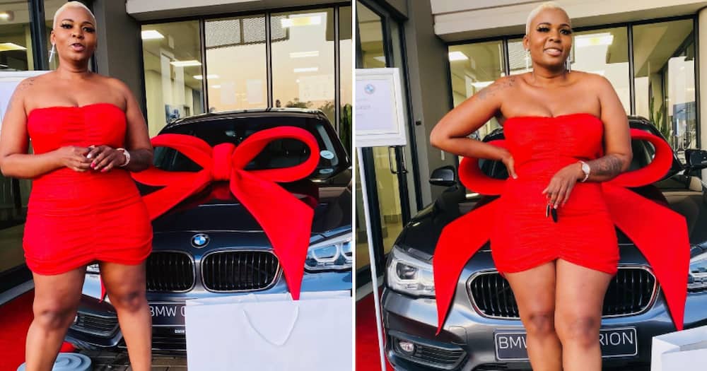 A South African social media influencer is excited about buying a BMW