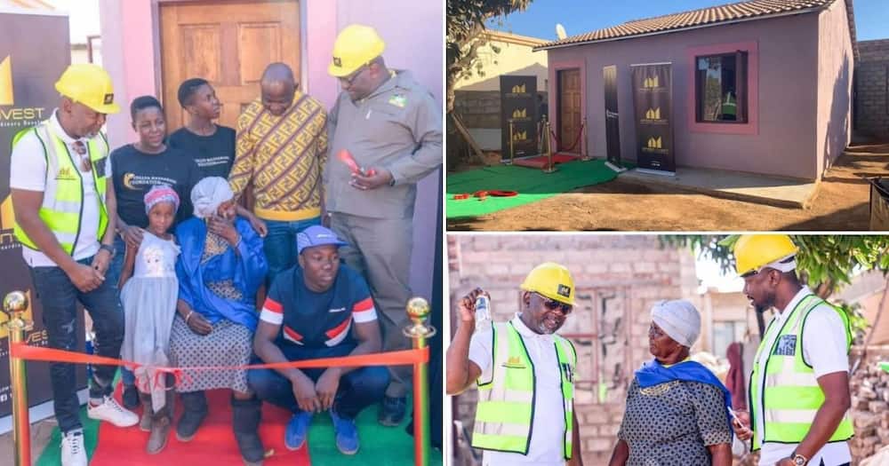 Thembi Seete's businessman bae fulfills promise, gifts gogo new house