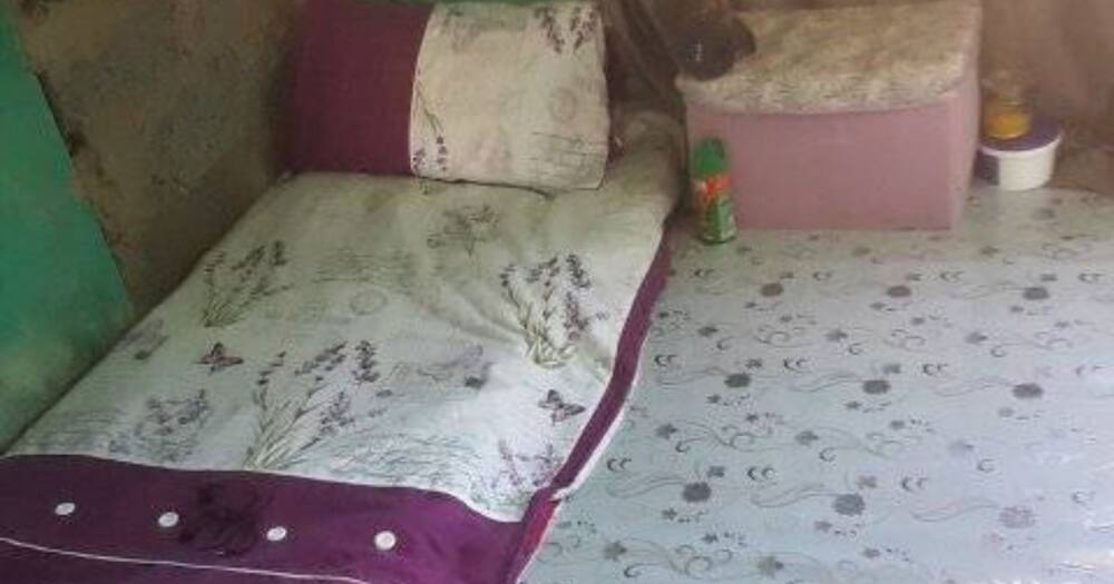 Sthabile Tutu Khanyile shows her bedroom