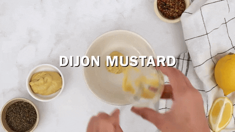 Preparing Dijon maple glaze