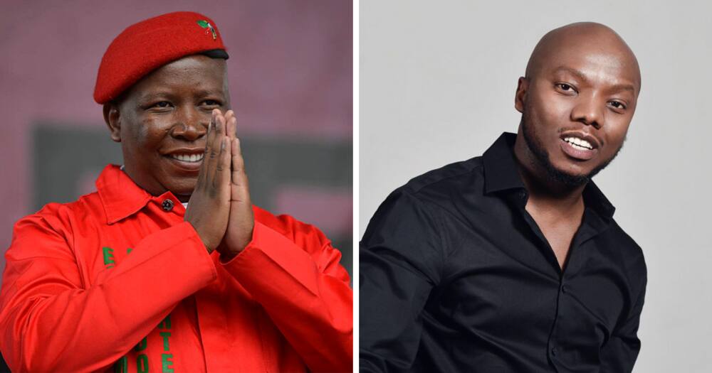 Julius Malema, EFF, Tbo Touch, Metro FM, Politician, Radio Host, Afternoon Drive Show, Twitter, Excitement, Fan, Reaction