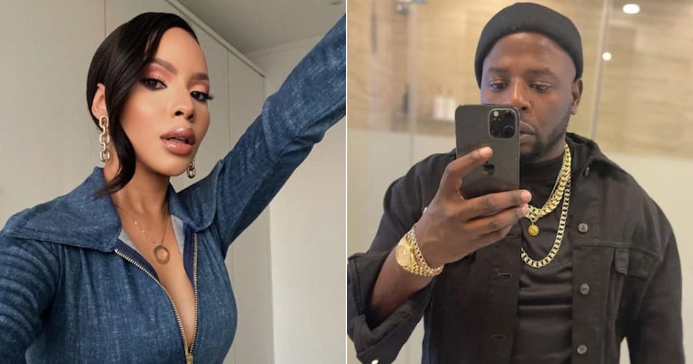 Thuli Phongolol, DJ Maphorisa, Couple, Mirror Selfie, Twitter