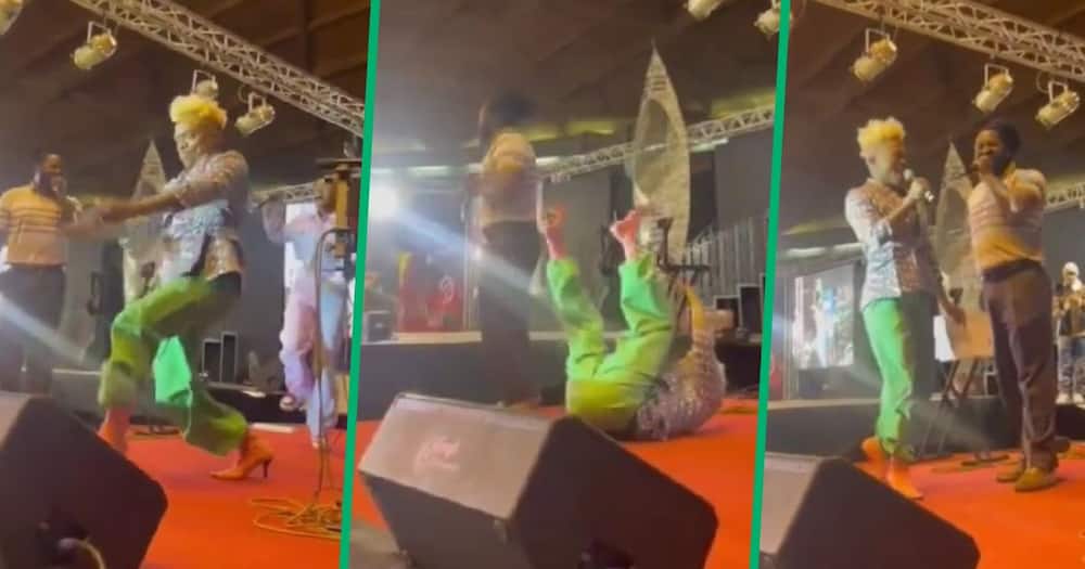 Performers Somizi Mhlongo and Big Zulu in funny farting video.