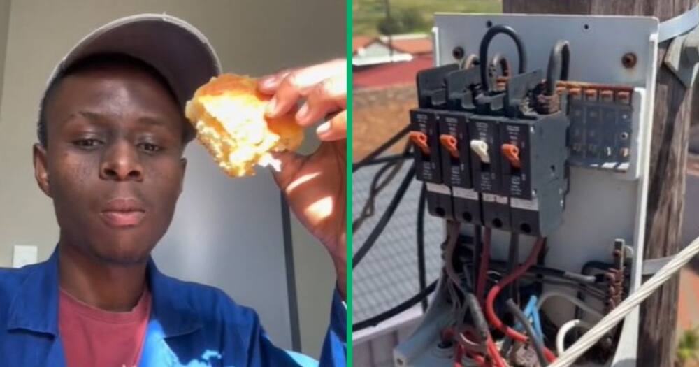 TikTok video shows electrician apprentice