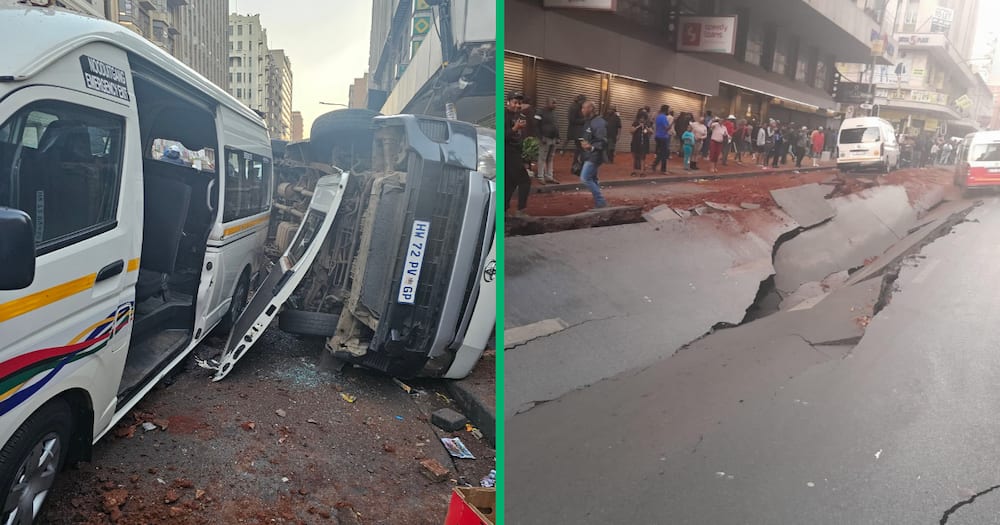 Pictures of the aftermath of the Joburg CBD explosion