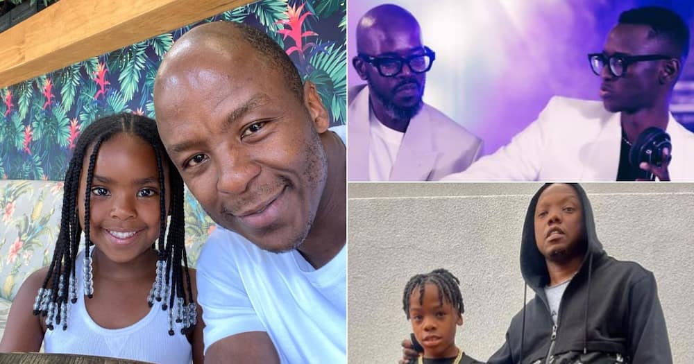 DJ Black Coffee, Kabelo Mabalane, Tbo Touch, Mzansi celeb dads, father-son, Esona Maphumulo, Zoe Mabalane