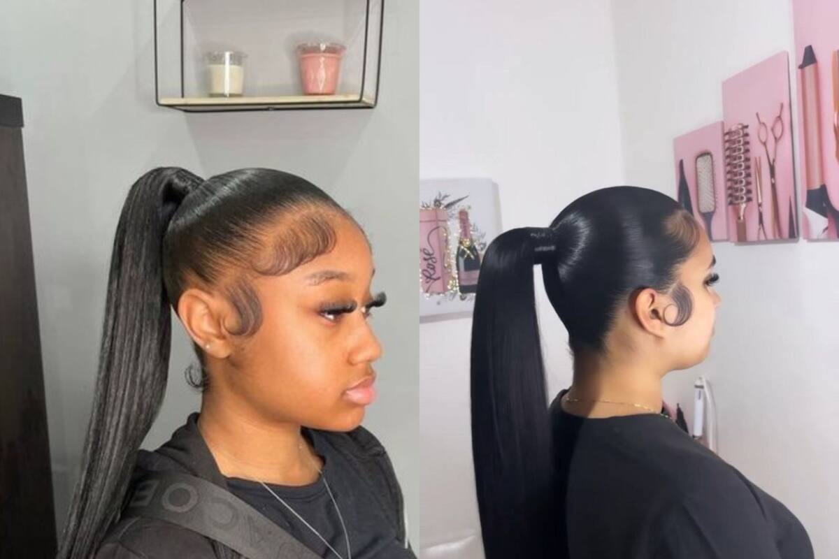 cross rubber band with a back ponytail｜TikTok Search