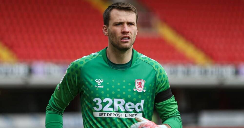 Marcus Bettinelli in Middlesbrough colours.