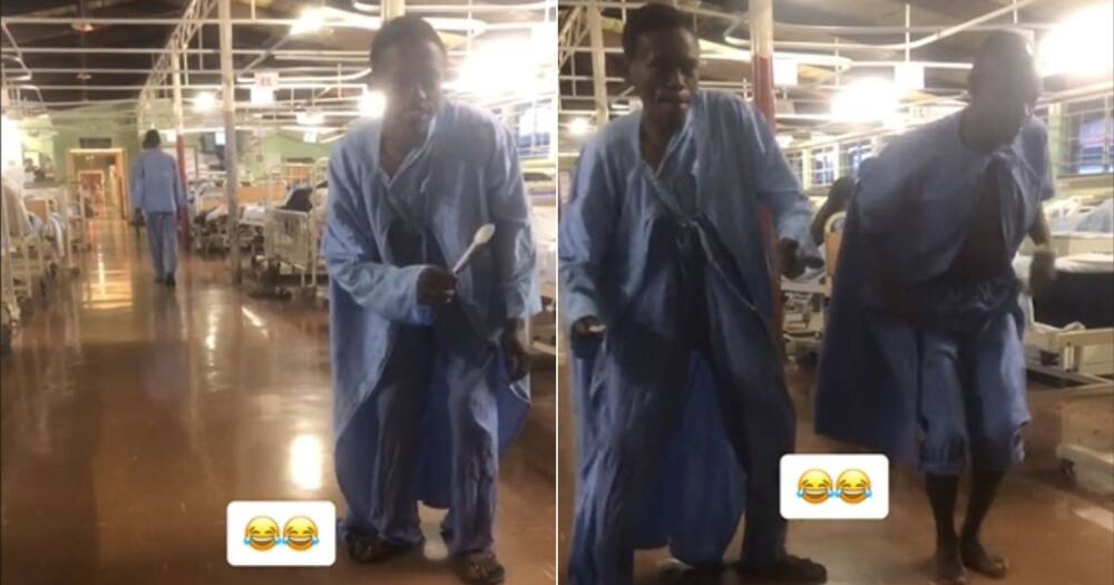 Patients dancing in Hospital with rapping in background
