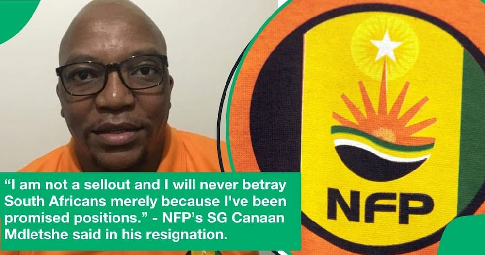 Canaan Mdletshe resigns from NFP
