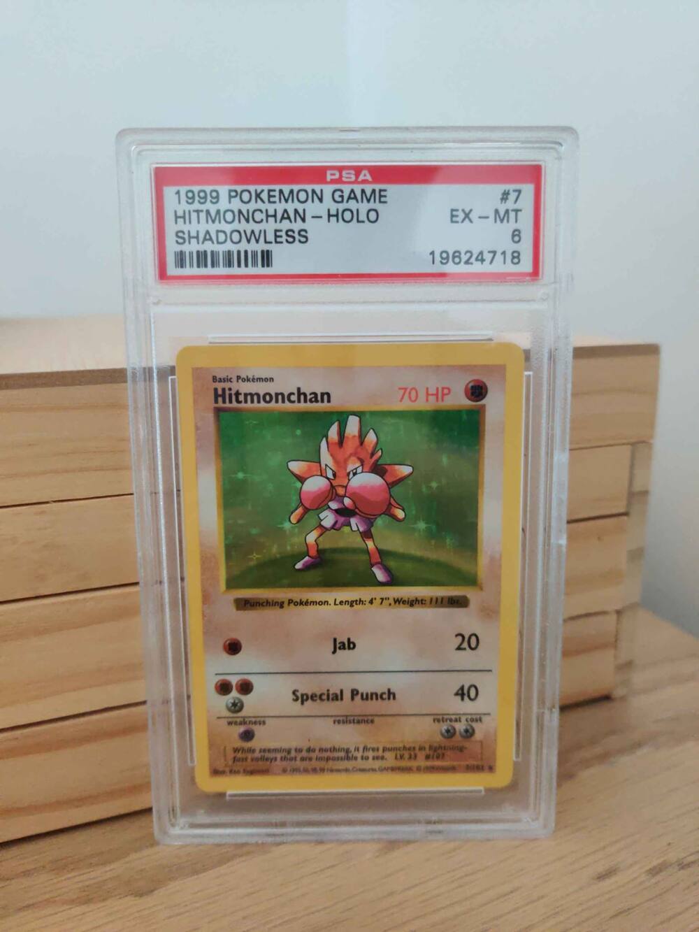 Pokémon Card, Hitmonlee, 1st Edition