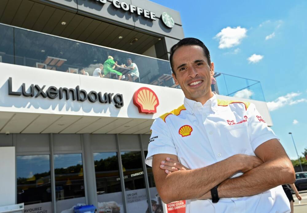 Daniel Calderon runs the world's biggest filling station by volume of sales in Berchem, Luxembourg