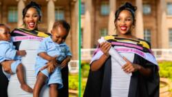 Mom of 2 who balanced motherhood, studies and work celebrates academic milestone
