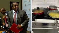 Tito Mboweni's kitchen adventures continue with his niece, Mzansi playfully roasts the cooking