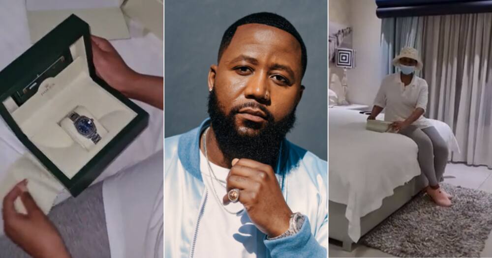Cassper, Surprises, Baby Mama, With Rolex, SA Says She’s Too Chill, Social media reactions