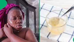 Ouch: Mzansi woman's hilarious struggle removing gelatin face mask goes viral on TikTok