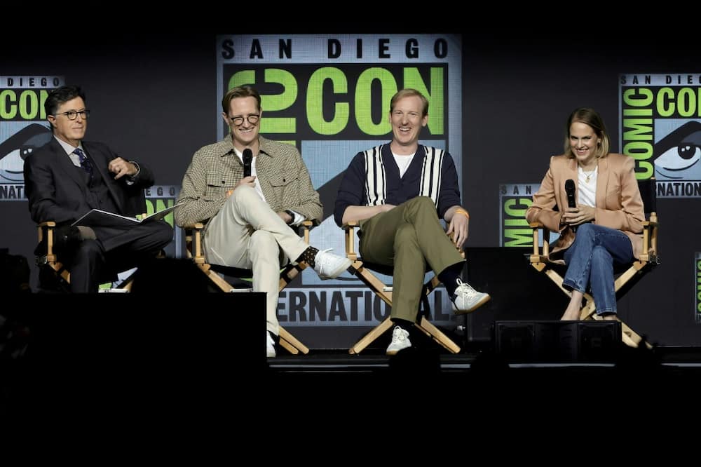Stephen Colbert presented a "The Lord of the Rings: The Rings of Power" panel at Comic-Con in San Diego, featuring co-creators JD Payne and Patrick McKay, and executive producer and Lindsey Weber