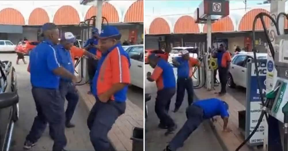 Video of petrol attendants dancing