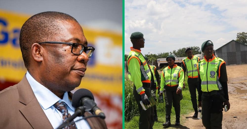 Gauteng Premier Panyaza Lesufi announced the Gauteng Crime Prevention Wardens' new status equal to provincial traffic officers