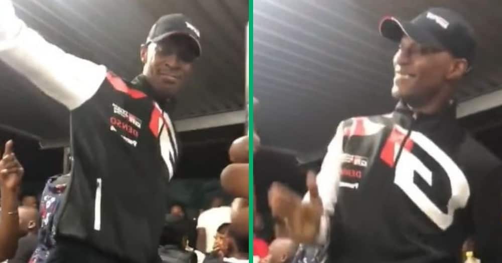 TikTok video of father at groove dancing to 'Mnike'