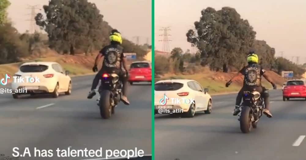 SA man drove a motorbike with no hands