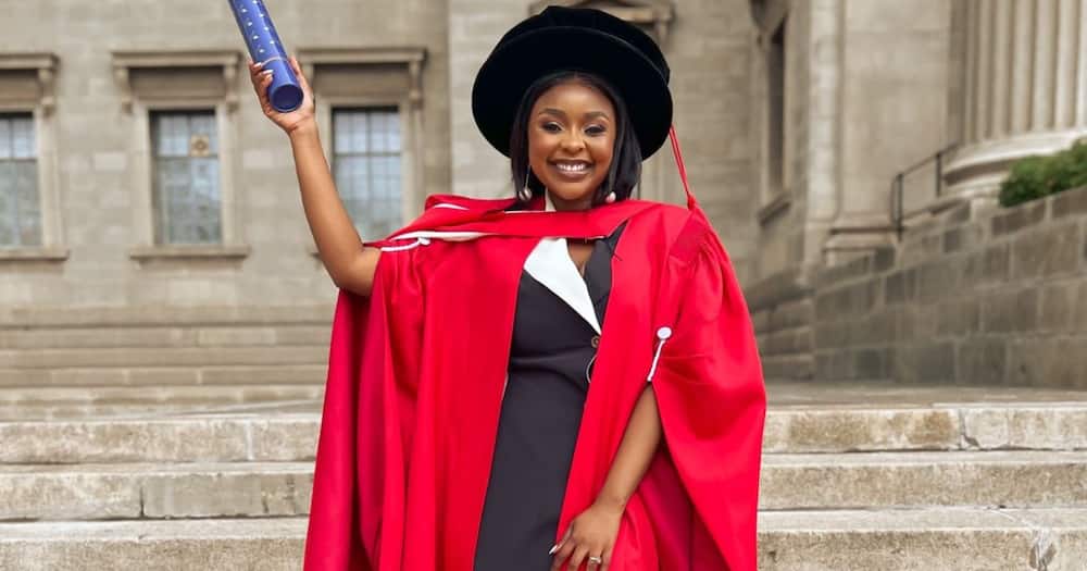 A 31-year-old who obtained her doctoral degree from the University of the Witwatersrand.