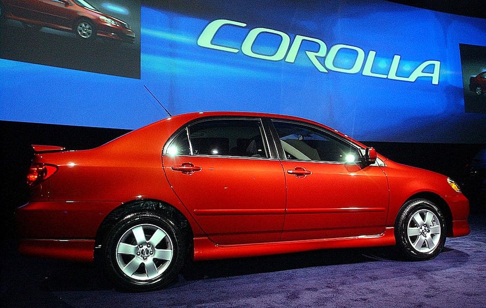 A Toyota Corolla at the North American International Auto Show