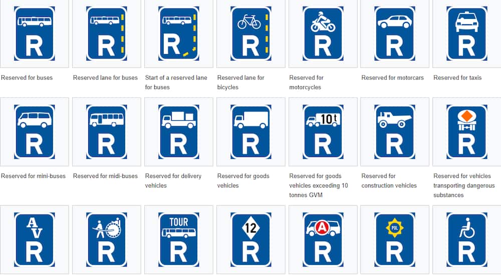 Road signs in South Africa and their meanings