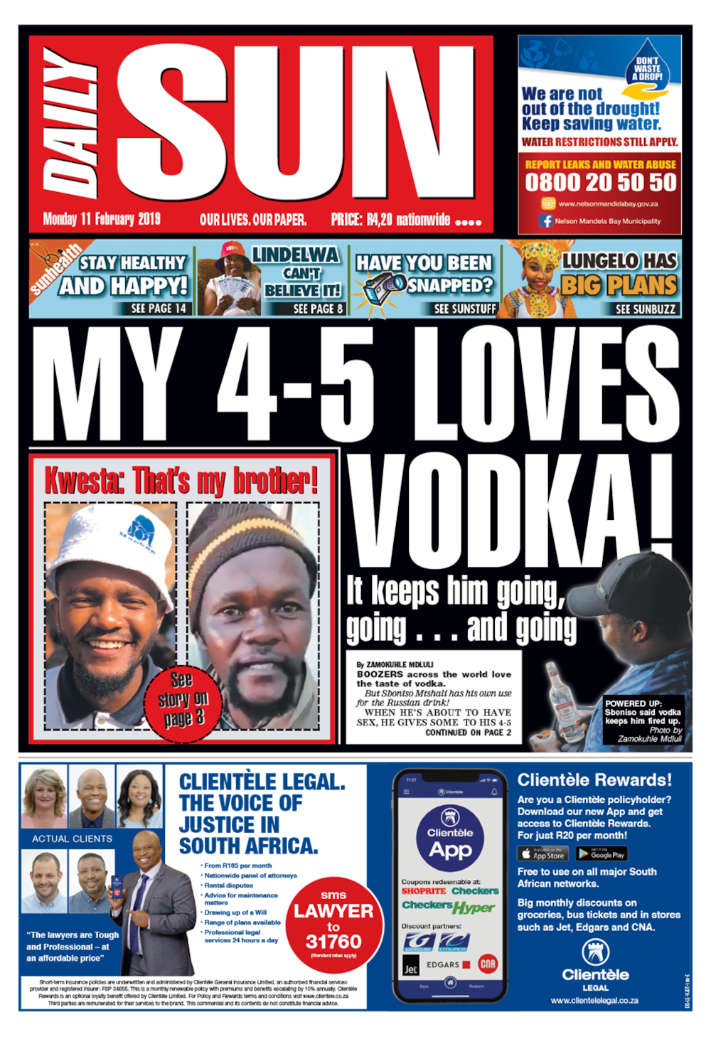 SA (South Africa) Newspaper Headlines Today: 11 February ...