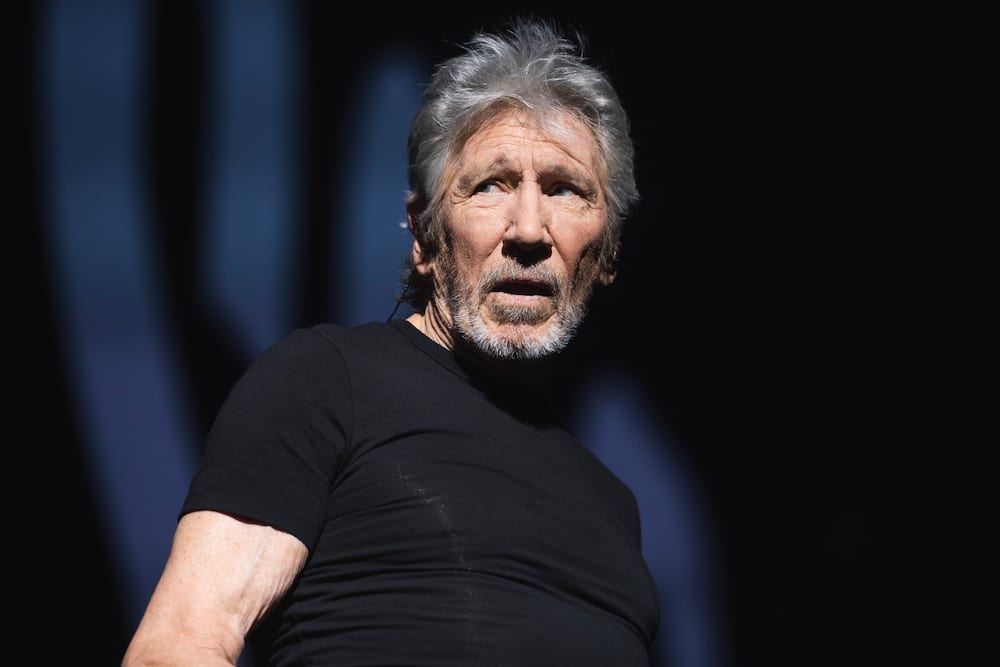 Roger Waters performs on stage at WiZink Centre