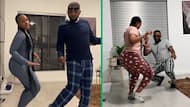 Couple takes on "Vala Umkhukhu" challenge with epic moves in viral clip, leaves Mzansi raving